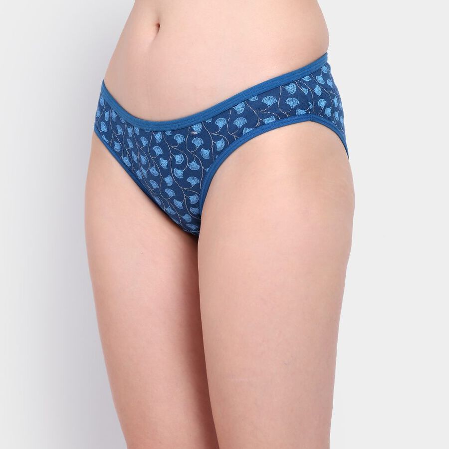 Ladies' Cotton Panty, Mid Blue, large image number null